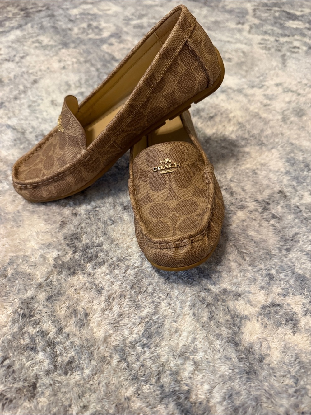 Coach Tan/Brown Signature Loafers